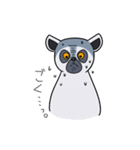 激しいワオキツネザル（個別スタンプ：32）