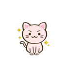 にゃんこ顔スタンプ（個別スタンプ：4）