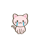 にゃんこ顔スタンプ（個別スタンプ：10）