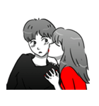 Manga couple in love 4（個別スタンプ：3）