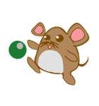 A Little Brown Onigiri-Rats（個別スタンプ：9）