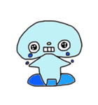 三色おまめの仲間たち（個別スタンプ：1）
