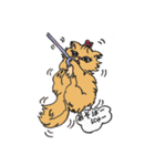 猫のクルミちゃんとマーブルくん（個別スタンプ：3）