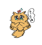 猫のクルミちゃんとマーブルくん（個別スタンプ：4）