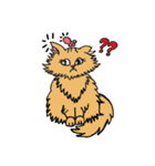 猫のクルミちゃんとマーブルくん（個別スタンプ：13）