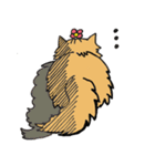 猫のクルミちゃんとマーブルくん（個別スタンプ：16）