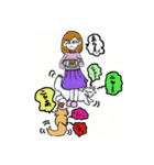 猫のクルミちゃんとマーブルくん（個別スタンプ：24）