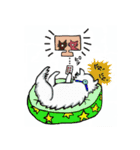 猫のクルミちゃんとマーブルくん（個別スタンプ：25）