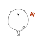 ポポくま and ムウンムウンくま（個別スタンプ：1）