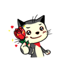 red scarf cat chu（個別スタンプ：1）