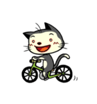 red scarf cat chu（個別スタンプ：3）