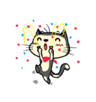 red scarf cat chu（個別スタンプ：7）