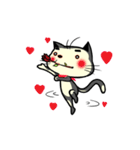 red scarf cat chu（個別スタンプ：8）