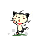 red scarf cat chu（個別スタンプ：17）