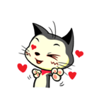 red scarf cat chu（個別スタンプ：20）