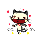 red scarf cat chu（個別スタンプ：37）