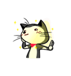 red scarf cat chu（個別スタンプ：38）