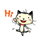 red scarf cat chu（個別スタンプ：40）