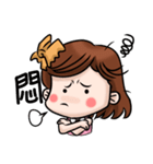 Shark clip girl（個別スタンプ：17）