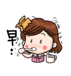 Shark clip girl（個別スタンプ：32）