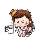 Shark clip girl（個別スタンプ：33）