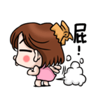 Shark clip girl（個別スタンプ：34）