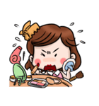 Shark clip girl（個別スタンプ：37）