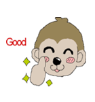 元気な猿（個別スタンプ：2）