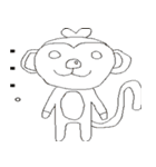元気な猿（個別スタンプ：9）