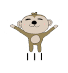 元気な猿（個別スタンプ：24）