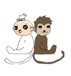 元気な猿（個別スタンプ：25）