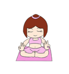 Aerobic Girl ＆ Yoga Lady（個別スタンプ：25）