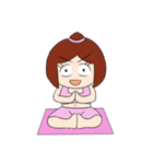 Aerobic Girl ＆ Yoga Lady（個別スタンプ：26）