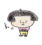 緩い控えめな日本のおかっぱ（個別スタンプ：4）