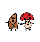 キノコとタケノコ（個別スタンプ：40）