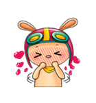 My Babie-Rabbit Wearing Funny Hat（個別スタンプ：15）