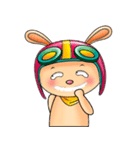 My Babie-Rabbit Wearing Funny Hat（個別スタンプ：24）