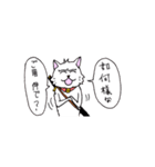 目つきの悪い猫 -サムライ語-（個別スタンプ：13）