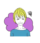 ショートカットな女子（個別スタンプ：9）