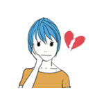 ショートカットな女子（個別スタンプ：18）