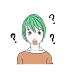 ショートカットな女子（個別スタンプ：25）