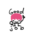アフロちゃんと仲間たち（個別スタンプ：28）