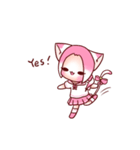 Pink Ling Cat（個別スタンプ：21）