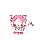 Pink Ling Cat（個別スタンプ：22）
