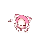 Pink Ling Cat（個別スタンプ：23）