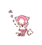 Pink Ling Cat（個別スタンプ：26）