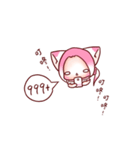 Pink Ling Cat（個別スタンプ：40）