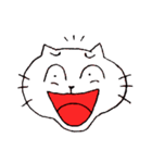 変顔のねこ（個別スタンプ：1）