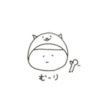 W Face！ 日々、かぶりもの…Black joke！（個別スタンプ：37）
