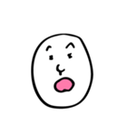 豊かな顔面（個別スタンプ：4）